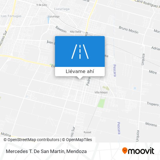 Mapa de Mercedes T. De San Martín