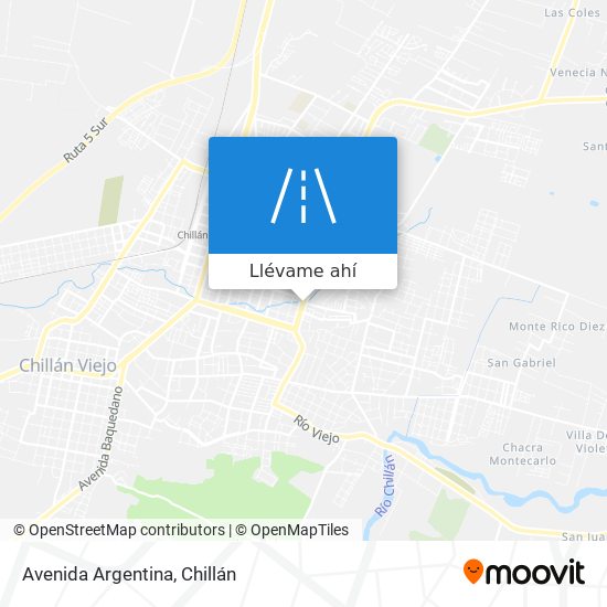 Mapa de Avenida Argentina