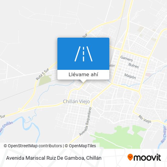 Mapa de Avenida Mariscal Ruiz De Gamboa