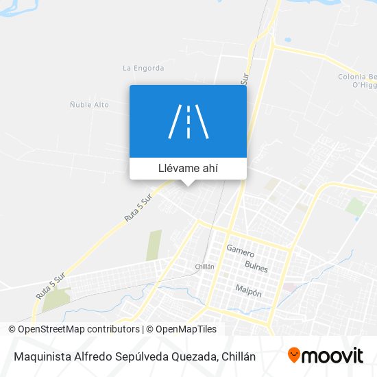 Mapa de Maquinista Alfredo Sepúlveda Quezada