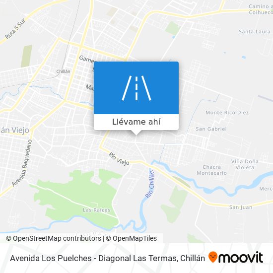 Mapa de Avenida Los Puelches - Diagonal Las Termas
