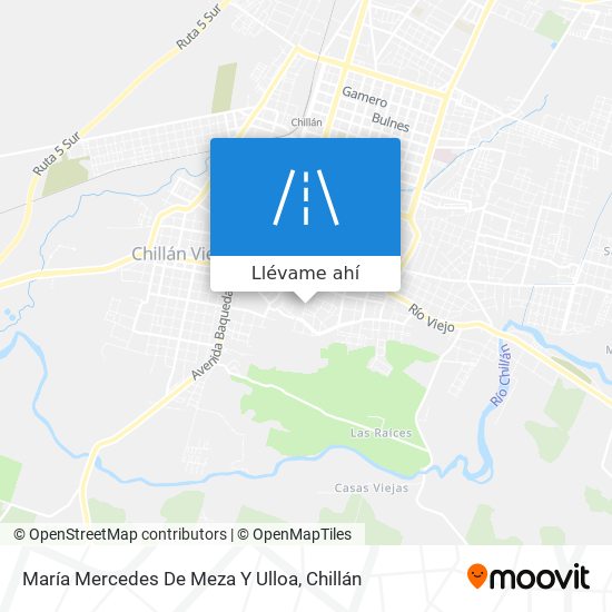 Mapa de María Mercedes De Meza Y Ulloa