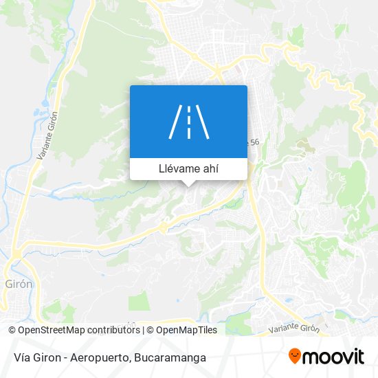 Mapa de Vía Giron - Aeropuerto