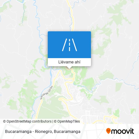 Mapa de Bucaramanga - Rionegro