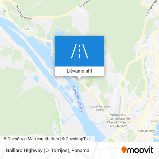 Mapa de Gaillard Highway (O. Torrijos)