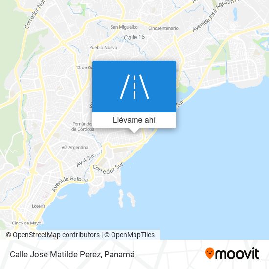 Mapa de Calle Jose Matilde Perez