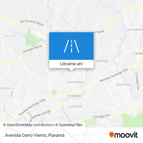 Mapa de Avenida Cerro Viento