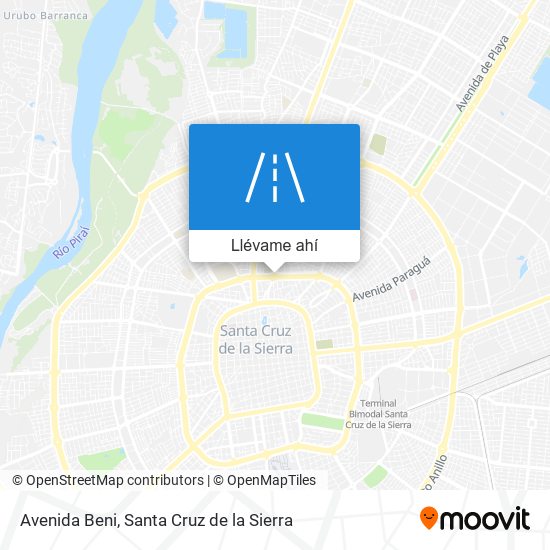 Mapa de Avenida Beni