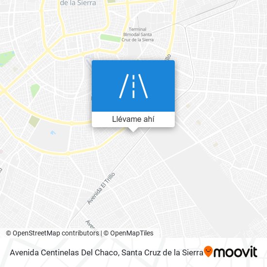Mapa de Avenida Centinelas Del Chaco