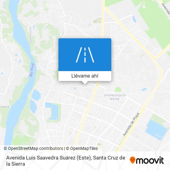 Mapa de Avenida Luis Saavedra Suárez (Este)