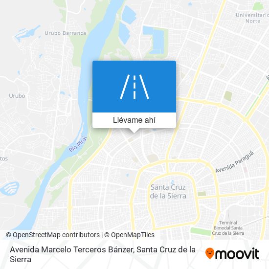 Mapa de Avenida Marcelo Terceros Bánzer