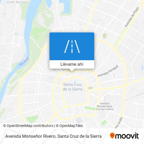 Mapa de Avenida Monseñor Rivero
