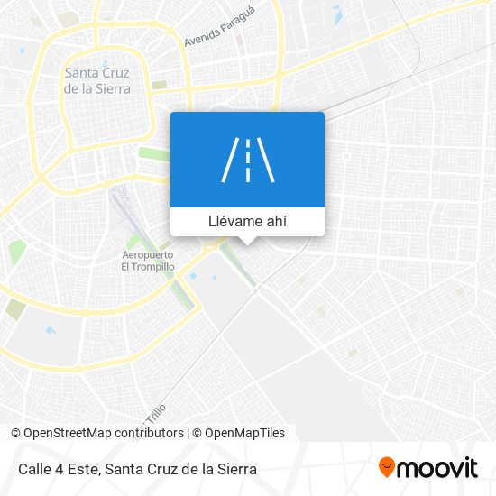 Mapa de Calle 4 Este