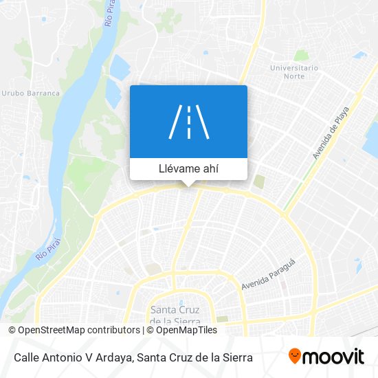 Mapa de Calle Antonio V Ardaya