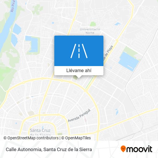 Mapa de Calle Autonomia