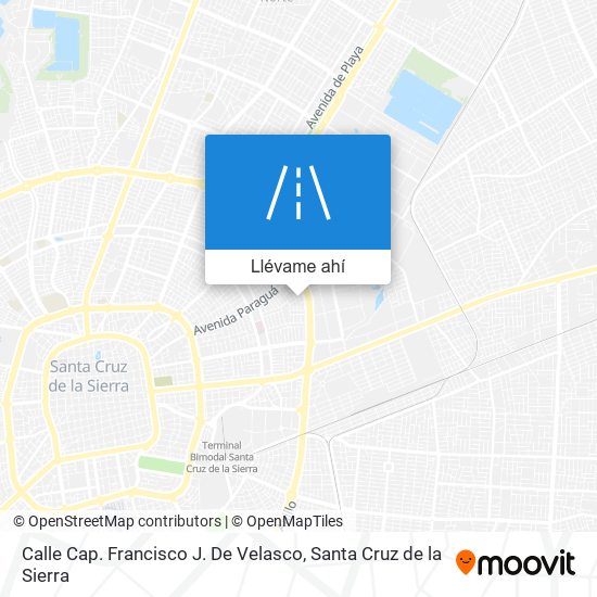 Mapa de Calle Cap. Francisco J. De Velasco