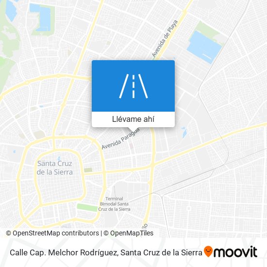 Mapa de Calle Cap. Melchor Rodríguez