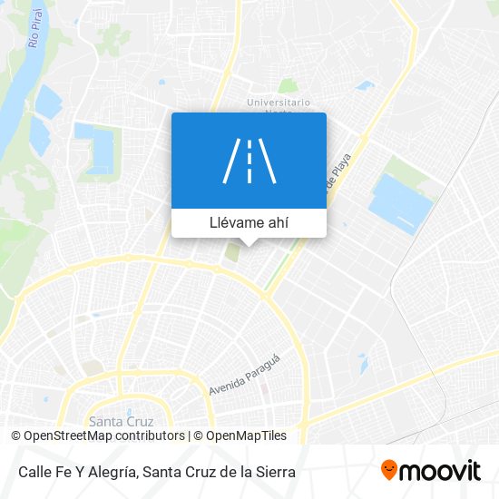 Mapa de Calle Fe Y Alegría