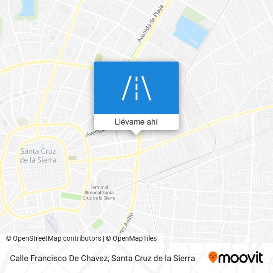 Mapa de Calle Francisco De Chavez