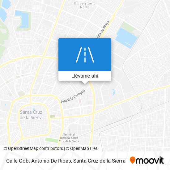 Mapa de Calle Gob. Antonio De Ribas