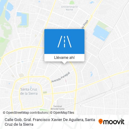 Mapa de Calle Gob. Gral. Francisco Xavier De Aguilera