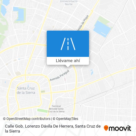 Mapa de Calle Gob. Lorenzo Dávila De Herrera