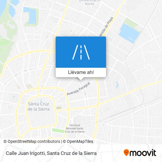 Mapa de Calle Juan Irigotti