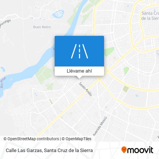 Mapa de Calle Las Garzas