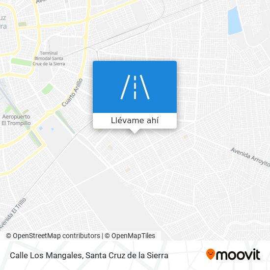 Mapa de Calle Los Mangales