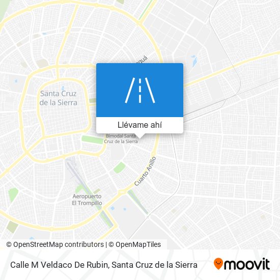 Mapa de Calle M Veldaco De Rubin