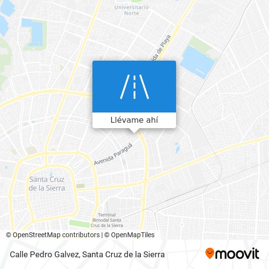 Mapa de Calle Pedro Galvez