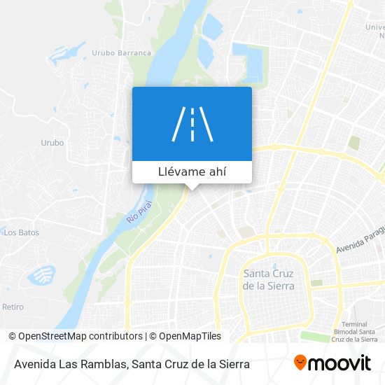 Mapa de Avenida Las Ramblas