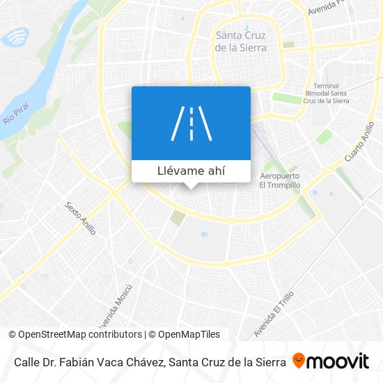 Mapa de Calle Dr. Fabián Vaca Chávez