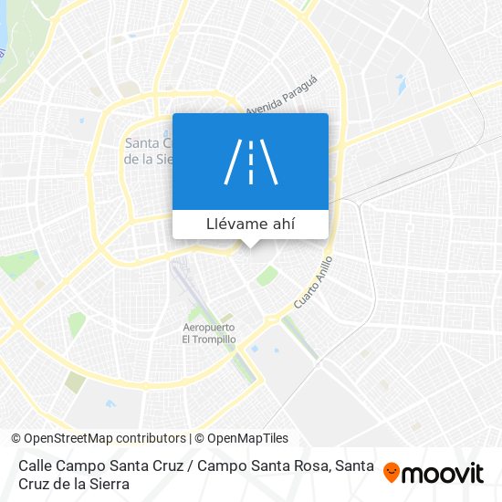Mapa de Calle Campo Santa Cruz / Campo Santa Rosa
