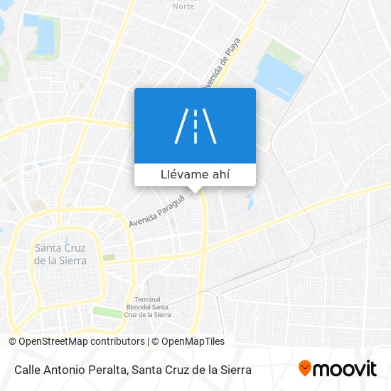 Mapa de Calle Antonio Peralta