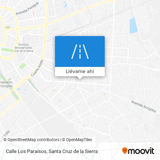 Mapa de Calle Los Paraísos