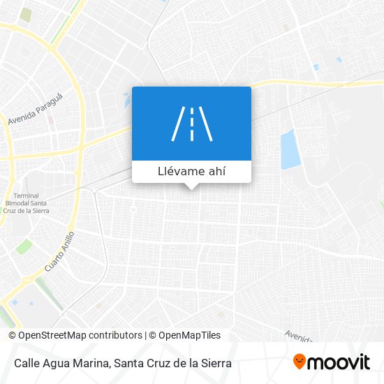 Mapa de Calle Agua Marina