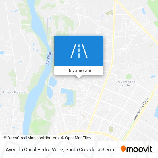 Mapa de Avenida Canal Pedro Velez