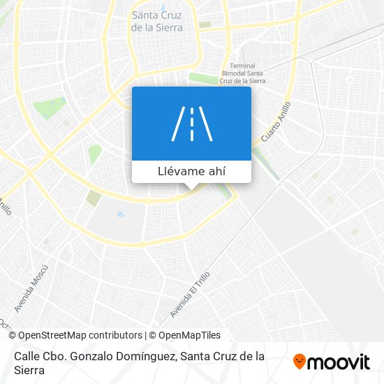 Mapa de Calle Cbo. Gonzalo Domínguez