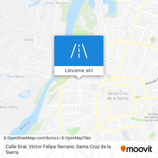 Mapa de Calle Gral. Víctor Felipe Serrano