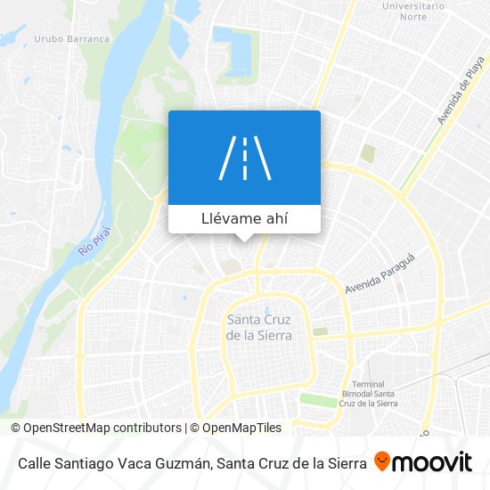 Mapa de Calle Santiago Vaca Guzmán