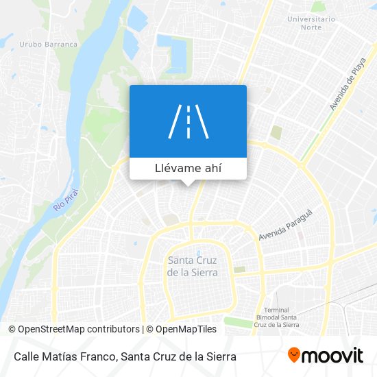 Mapa de Calle Matías Franco