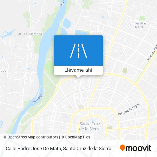 Mapa de Calle Padre José De Mata