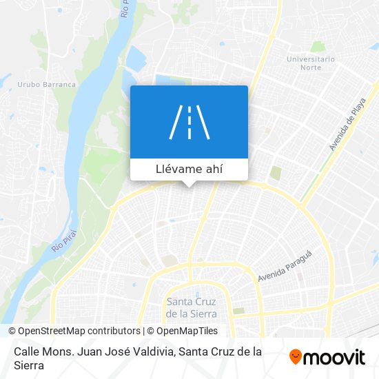 Mapa de Calle Mons. Juan José Valdivia