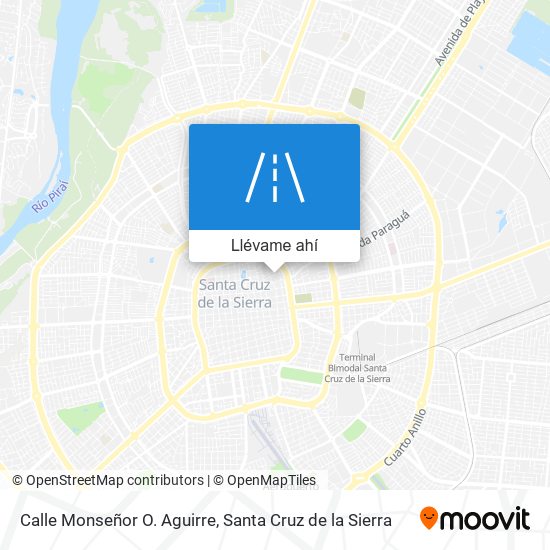 Mapa de Calle Monseñor O. Aguirre