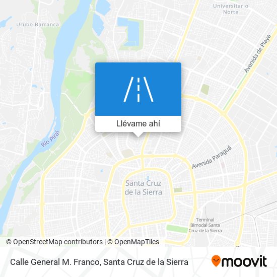 Mapa de Calle General M. Franco