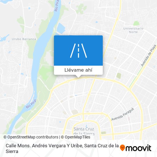 Mapa de Calle Mons. Andrés Vergara Y Uribe