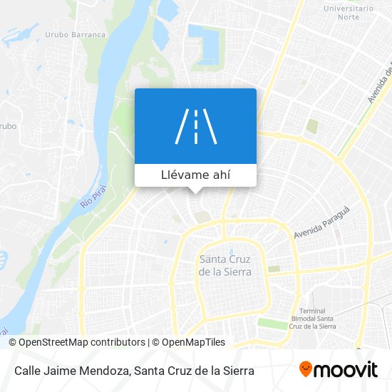 Mapa de Calle Jaime Mendoza