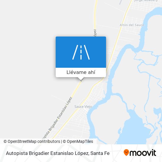 Mapa de Autopista Brigadier Estanislao López