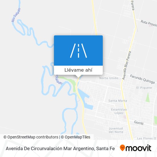 Mapa de Avenida De Circunvalación Mar Argentino